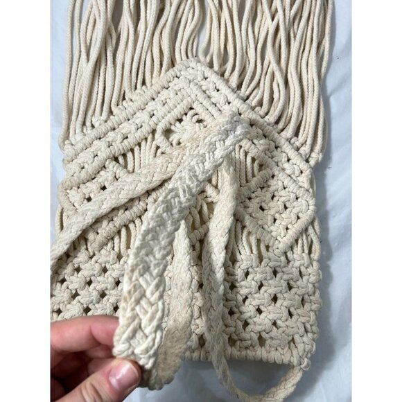 Ecote Boho Macrame Crossbody Bag - Picture 3 of 13